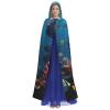 HCBPWVQA Unisex Full Length Halloween Hooded Cloak Fish Sharks Coral Hooded Robe Witch Cape for Halloween Cosplay Costume view 2