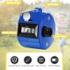 TOODOO 6 Pack Hand Tally Counter 4 Digit Mechanical Palm Clicker Plastic Hand Held Counter Clicker with Metal Finger Ring for School Golf Sports Events Office Stadium(Retro Color) view 3