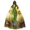 HCBPWVQA Unisex Full Length Halloween Hooded Cloak Cute Ducks Hooded Robe Witch Cape for Halloween Cosplay Costume view 1