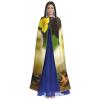 HCBPWVQA Unisex Full Length Halloween Hooded Cloak Cute Ducks Hooded Robe Witch Cape for Halloween Cosplay Costume view 2