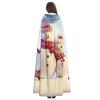 HCBPWVQA Unisex Full Length Halloween Hooded Cloak Cute Snowmen Christmas Hooded Robe Witch Cape for Halloween Cosplay Costume view 4