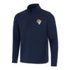 Antigua Men's Navy Los Angeles Rams Insider Quarter-Zip Pullover Top view 1