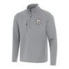 Antigua Men's Gray Pittsburgh Steelers Insider Quarter-Zip Pullover Top view 1