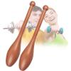 ZXKLXYY Indian Club Wood Indian Clubs Pair 2lb for Training Wooden Wooden Exercise Club,for Effective Total Body Training at Different Weight(Small) view 1