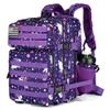 Lovelinks21 25L Tactical Military Backpack Small Travel Rucksack for Men and Women Assault Pack Bug Out Bag Molle Daypack Gym Backpack with Bottle Holder (Purple Pony) view 1