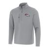 Antigua Men's Gray Denver Broncos Insider Quarter-Zip Pullover Top view 1