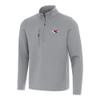 Antigua Men's Gray Kansas City Chiefs Insider Quarter-Zip Pullover Top view 1