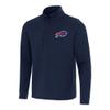 Antigua Men's Navy Buffalo Bills Insider Quarter-Zip Pullover Top view 1