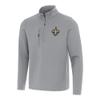 Antigua Men's Gray New Orleans Saints Insider Quarter-Zip Pullover Top view 1