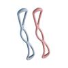 2pcs Yoga Bar Kit for Stretching and Flexibility Elastic Resistance Bands for Shoulder and Chest Workout Fitness Equipment for Home Exercise Blue
