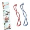 2pcs Yoga Bar Kit for Stretching and Flexibility Elastic Resistance Bands for Shoulder and Chest Workout Fitness Equipment for Home Exercise Blue view 3