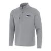 Antigua Men's Gray Seattle Seahawks Insider Quarter-Zip Pullover Top view 1