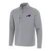 Antigua Men's Gray Buffalo Bills Insider Quarter-Zip Pullover Top view 1