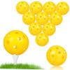 BESPORTBLE 24pcs Golf Practice Balls Durable Plastic Training Balls for Indoor Use Lightweight Hollow Design for Improved Strike Control and Skill Development view 1
