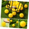 BESPORTBLE 24pcs Golf Practice Balls Durable Plastic Training Balls for Indoor Use Lightweight Hollow Design for Improved Strike Control and Skill Development view 2