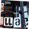 Parliky Gym Bar Wall Rack Barbell Storage Hooks Weight Lifting Rack Hooks Wall Mounted Barbell Holder Set view 2