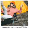 BESPORTBLE Lightweight Chair Cup Holder Attachment Holder for Outdoor Furniture Versatile Drink Tray for Lounge Chair view 3