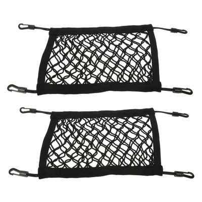 BRIGHTFUFU 2pcs Elastic Net Storage Bag for Paddleboard Multi-Functional Mesh Pouch for Kayak and Surfboard Portable Organizer for Water Sports Sundries and Essentials