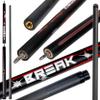 Collapsar Carbon Fiber Jump Break Cue,3-Pieces 12.9mm Tip Power Break Pool Cue,20oz Punch Jump Billiard Cue Stick view 1
