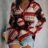 Accordion Player Folk Music Sweatshirt For Women Long Sleeve T Shirt Blouse Tee Shirts Casual Loose Tops 5XL view 2