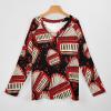 Accordion Player Folk Music Sweatshirt For Women Long Sleeve T Shirt Blouse Tee Shirts Casual Loose Tops 5XL view 3