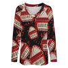 Accordion Player Folk Music Sweatshirt For Women Long Sleeve T Shirt Blouse Tee Shirts Casual Loose Tops 5XL view 4