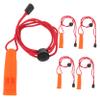Parliky 5pcs High Pitch Plastic Whistles Lanyard for Referees Outdoor Sports Emergency and Survival Activities and Lightweight Camping Whistles view 1