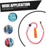 Parliky 5pcs High Pitch Plastic Whistles Lanyard for Referees Outdoor Sports Emergency and Survival Activities and Lightweight Camping Whistles view 2
