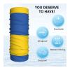 WBQLSL Universal scarf for head and neck, 20 * 10 inch multifunctional sports headband, cycling, climbing, off-road Flag of Ukraine pattern view 4