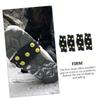 Yardenfun 2pairs Ice Grippers for Shoes Non-Slip Mountaineering Crampons Lightweight Traction Cleats for Winter Hiking Snow Walking and Outdoor Activities view 2