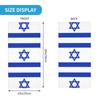 WBQLSL Universal scarf for head and neck, 20 * 10 inch multifunctional sports headband, cycling, climbing, off-road Israeli flag pattern view 2