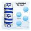WBQLSL Universal scarf for head and neck, 20 * 10 inch multifunctional sports headband, cycling, climbing, off-road Israeli flag pattern view 4