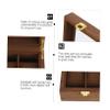 Yardenfun 2-slot Watch Organizer Box Vintage Watch Storage Case Elegant Lock Display for Home view 2