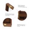 Yardenfun 2-slot Watch Organizer Box Vintage Watch Storage Case Elegant Lock Display for Home view 4