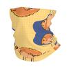 WBQLSL Universal scarf for head and neck, 20 * 10 inch multifunctional sports headband, cycling, climbing, off-road Crooked Owl pattern view 1
