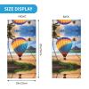 WBQLSL Universal scarf for head and neck, 20 * 10 inch multifunctional sports headband, cycling, climbing, off-road Hawaii Hot Air Balloon pattern view 2