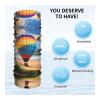 WBQLSL Universal scarf for head and neck, 20 * 10 inch multifunctional sports headband, cycling, climbing, off-road Hawaii Hot Air Balloon pattern view 4