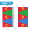 WBQLSL Universal scarf for head and neck, 20 * 10 inch multifunctional sports headband, cycling, climbing, off-road Eritrean flag pattern view 2