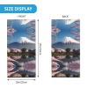 WBQLSL Universal scarf for head and neck, 20 * 10 inch multifunctional sports headband, cycling, climbing, off-road Mt. Fuji in early spring pattern view 2