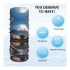WBQLSL Universal scarf for head and neck, 20 * 10 inch multifunctional sports headband, cycling, climbing, off-road Mt. Fuji in early spring pattern view 4