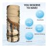 WBQLSL Universal scarf for head and neck, 20 * 10 inch multifunctional sports headband, cycling, climbing, off-road Mother and child giraffe pattern view 4