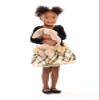 Bonnie Jean Girls 2T-16 Velvet Plaid Taffeta Drop-Waist Hipster Holiday Dress (Gold Bows, 6) view 3