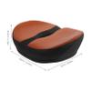 Happyyami Extra Wide Bike Seat Cushion Oversized Comfort Saddle Bike Seat Pad for Men Women view 2