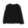 Girls Faux-Fur Jacket Coat Winter Snowday Thick Warm Fashion Cool Clothes Fleece Furry Coat Fuzzy (Black, 1-2 Years) view 1