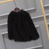 Girls Faux-Fur Jacket Coat Winter Snowday Thick Warm Fashion Cool Clothes Fleece Furry Coat Fuzzy (Black, 1-2 Years) view 3