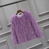 Girls Faux-Fur Jacket Coat Winter Snowday Thick Warm Fashion Cool Clothes Fleece Furry Coat Fuzzy (Purple, 7-8 Years) view 2