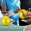 WinnerWhy 12 Pcs Gold Autograph Volleyball Official Mini Trophy Volleyball Golden Custom with Air Pump for Trophies Anniversary College Coaching Gift Awards Party (Size 2) view 3