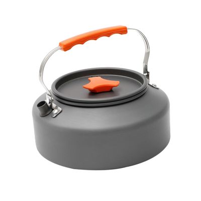 KOMBIUDA Outdoor Camping Kettle Portable Tea Pot Infuser Heat-insulated Handle for Picnic