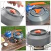 KOMBIUDA Outdoor Camping Kettle Portable Tea Pot Infuser Heat-insulated Handle for Picnic view 3