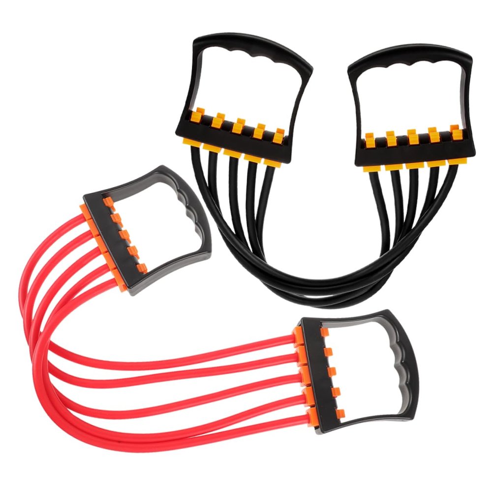 BESPORTBLE 2pcs Resistance Bands with Non-Slip Ergonomic Handles for Muscle Training Durable TPE Material Portable Fitness Accessory for Home Go Workouts
